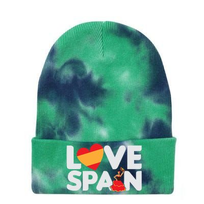 Love Spain Tie Dye 12in Knit Beanie