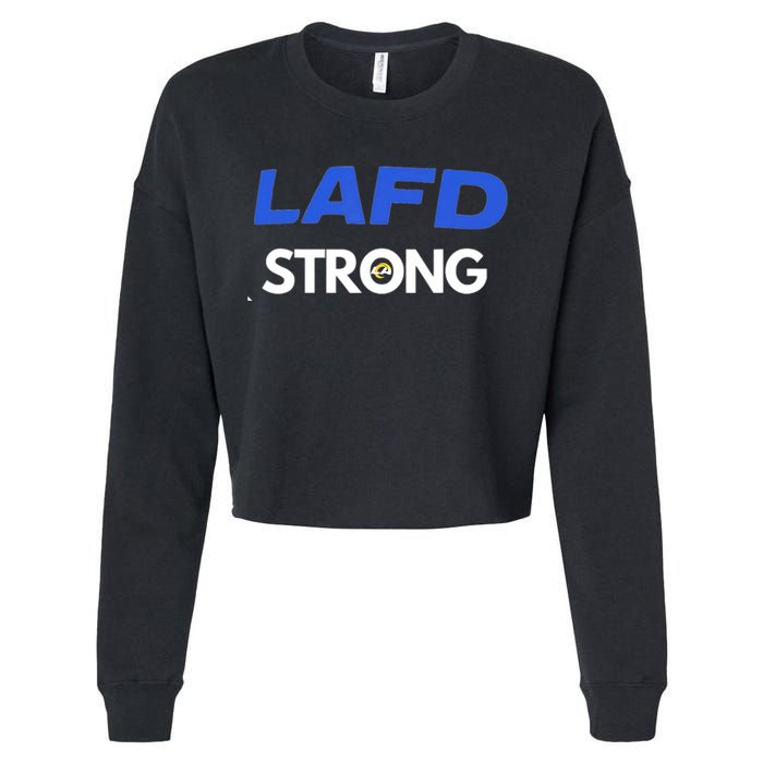 Lafd Strong Cropped Pullover Crew