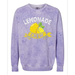 Lemon Stand Lemonade Crew Colorblast Crewneck Sweatshirt