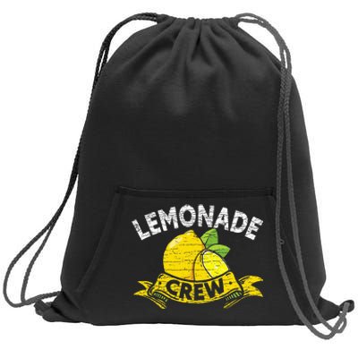 Lemon Stand Lemonade Crew Sweatshirt Cinch Pack Bag