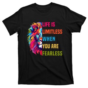 Leo Season Lion Motivational Inspirational T-Shirt