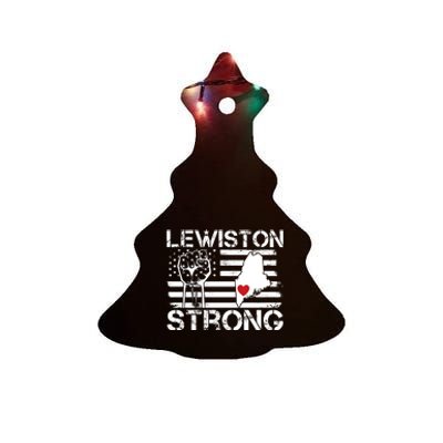 Lewiston Strong Ceramic Tree Ornament