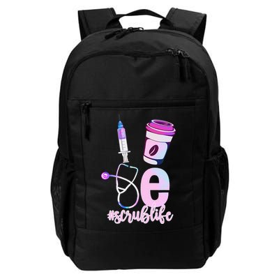Love Scrub Life Stethoscope Nursing Nurses Day Backpack