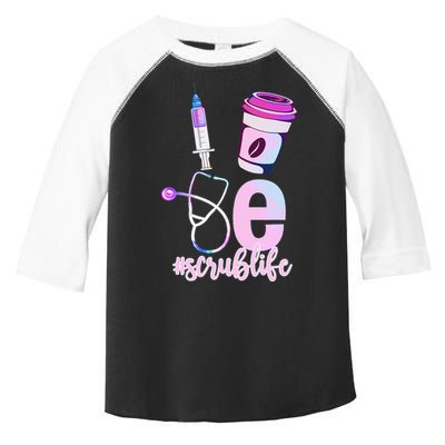 Love Scrub Life Stethoscope Nursing Nurses Day Toddler Fine Jersey T-Shirt