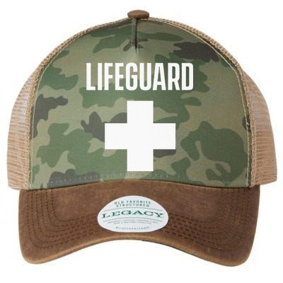 Lifeguard Sayings Life Guard Job Legacy Tie Dye Trucker Hat