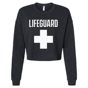 Lifeguard Sayings Life Guard Job Cropped Pullover Crew