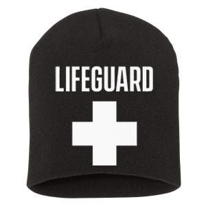 Lifeguard Sayings Life Guard Job Short Acrylic Beanie