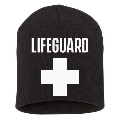 Lifeguard Sayings Life Guard Job Short Acrylic Beanie