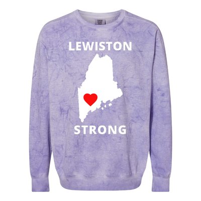 Lewiston Strong Colorblast Crewneck Sweatshirt