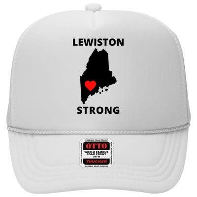 Lewiston Strong High Crown Mesh Back Trucker Hat