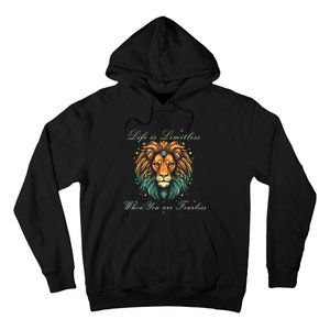 Leo Season Lion Motivational Inspirational Hoodie