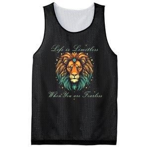 Leo Season Lion Motivational Inspirational Mesh Reversible Basketball Jersey Tank