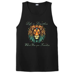 Leo Season Lion Motivational Inspirational PosiCharge Competitor Tank