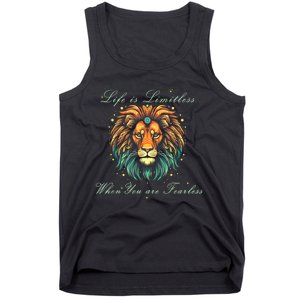 Leo Season Lion Motivational Inspirational Tank Top