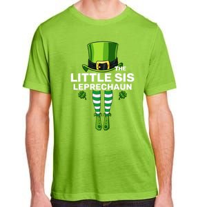 Little Sis Leprechaun Costume Gift Matching Family Gift Adult ChromaSoft Performance T-Shirt