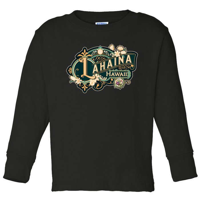 Lahaina Strong Toddler Long Sleeve Shirt