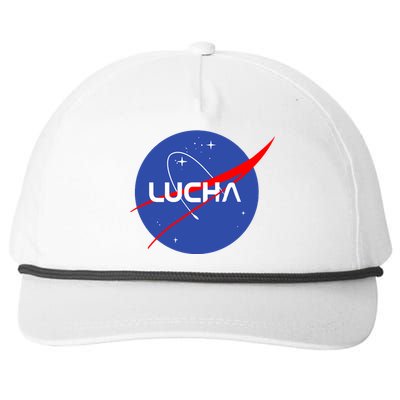 Lucha Space Luchador Wrestler Trending Gift Idea Snapback Five-Panel Rope Hat