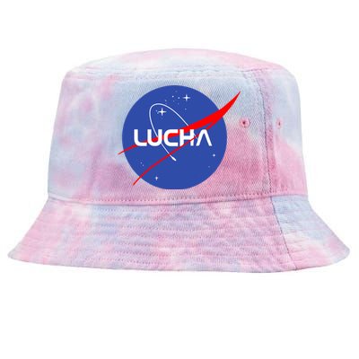 Lucha Space Luchador Wrestler Trending Gift Idea Tie-Dyed Bucket Hat