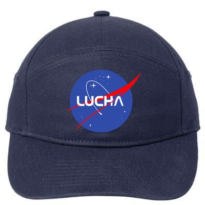 Lucha Space Luchador Wrestler Trending Gift Idea 7-Panel Snapback Hat