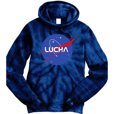 Lucha Space Luchador Wrestler Trending Gift Idea Tie Dye Hoodie