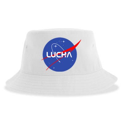 Lucha Space Luchador Wrestler Trending Gift Idea Sustainable Bucket Hat