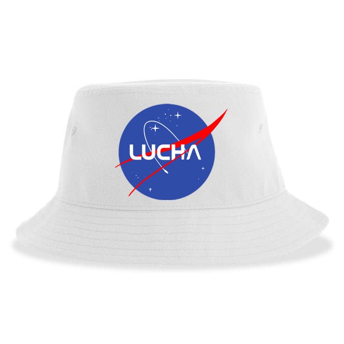 Lucha Space Luchador Wrestler Trending Gift Idea Sustainable Bucket Hat