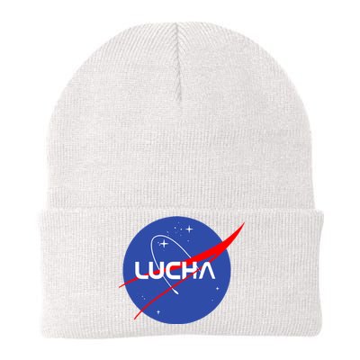 Lucha Space Luchador Wrestler Trending Gift Idea Knit Cap Winter Beanie