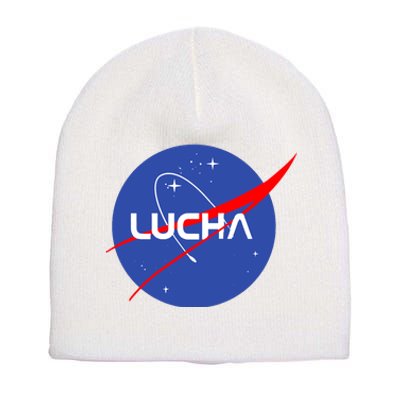 Lucha Space Luchador Wrestler Trending Gift Idea Short Acrylic Beanie