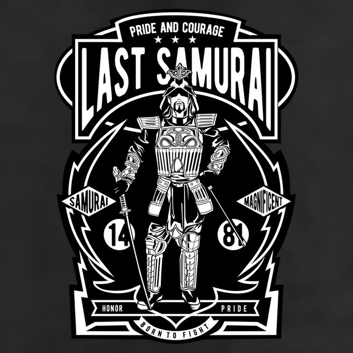 Last Samurai 7 Panel Mesh Trucker Snapback Hat