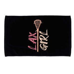 Lacrosse Stick Lax Player Mom Goalie Wife Women Gift Microfiber Hand Towel