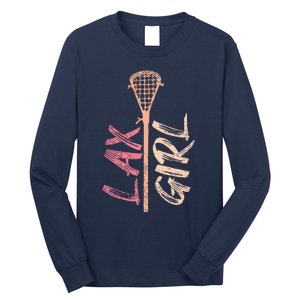 Lacrosse Stick Lax Player Mom Goalie Wife Women Gift Long Sleeve Shirt