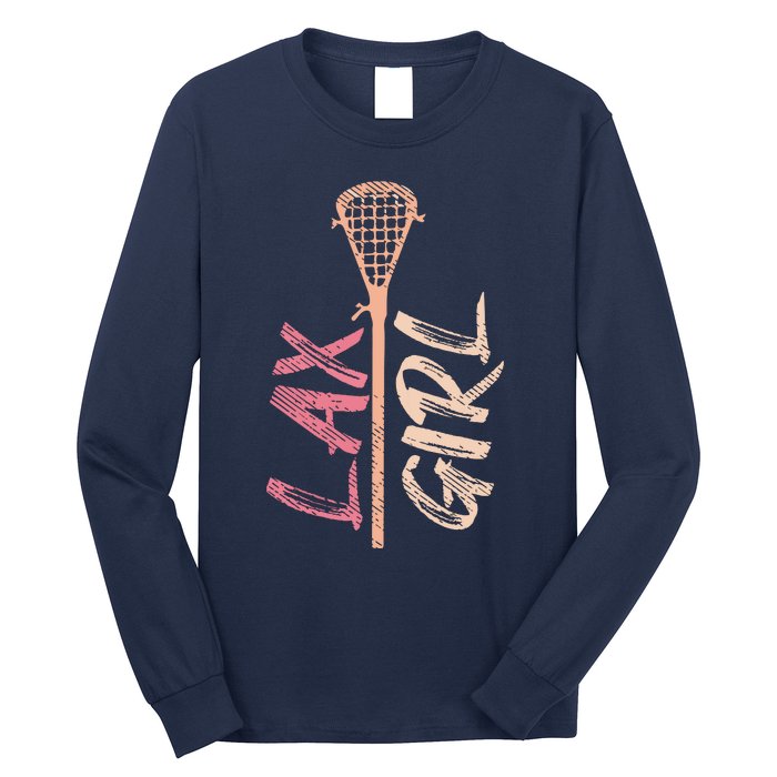 Lacrosse Stick Lax Player Mom Goalie Wife Women Gift Long Sleeve Shirt