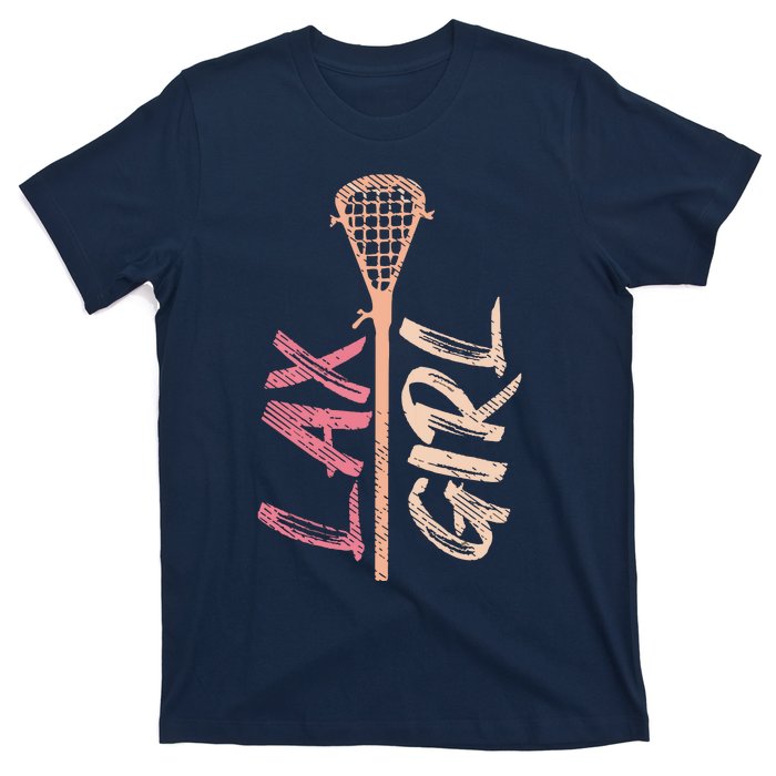 Lacrosse Stick Lax Player Mom Goalie Wife Women Gift T-Shirt