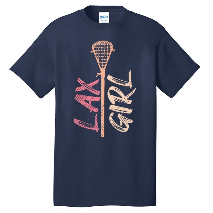 Lacrosse Stick Lax Player Mom Goalie Wife Women Gift Tall T-Shirt