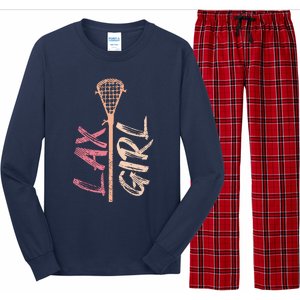 Lacrosse Stick Lax Player Mom Goalie Wife Women Gift Long Sleeve Pajama Set