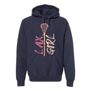 Lacrosse Stick Lax Player Mom Goalie Wife Women Gift Premium Hoodie