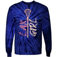 Lacrosse Stick Lax Player Mom Goalie Wife Women Gift Tie-Dye Long Sleeve Shirt