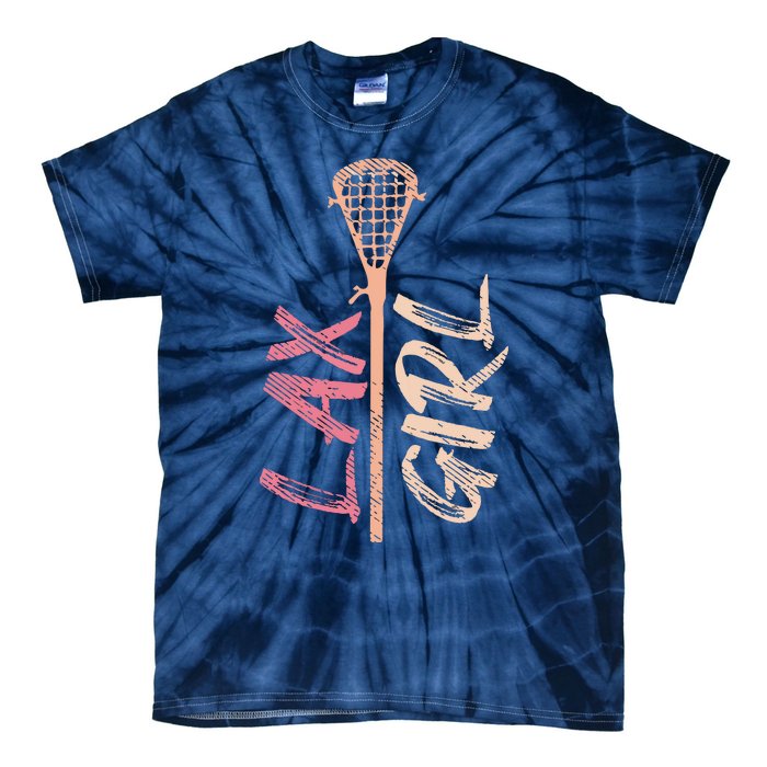 Lacrosse Stick Lax Player Mom Goalie Wife Women Gift Tie-Dye T-Shirt