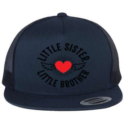 Little Sister. Little Brother Flat Bill Trucker Hat