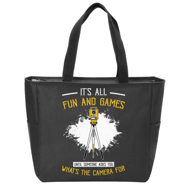 Land Surveying Land Surveyor Zip Tote Bag