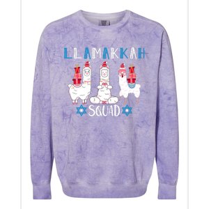 Llamakkah Squad Colorblast Crewneck Sweatshirt