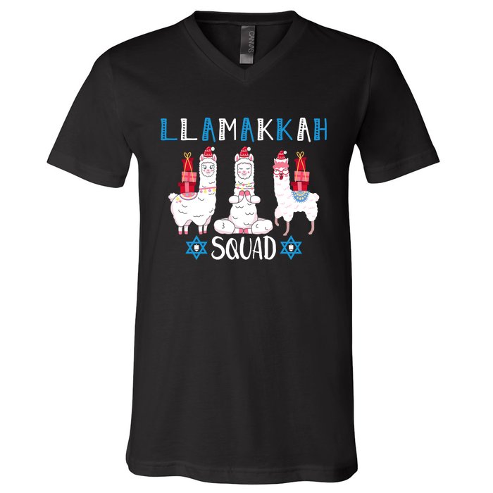 Llamakkah Squad V-Neck T-Shirt