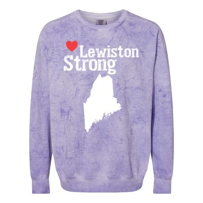 Lewiston Strong Colorblast Crewneck Sweatshirt