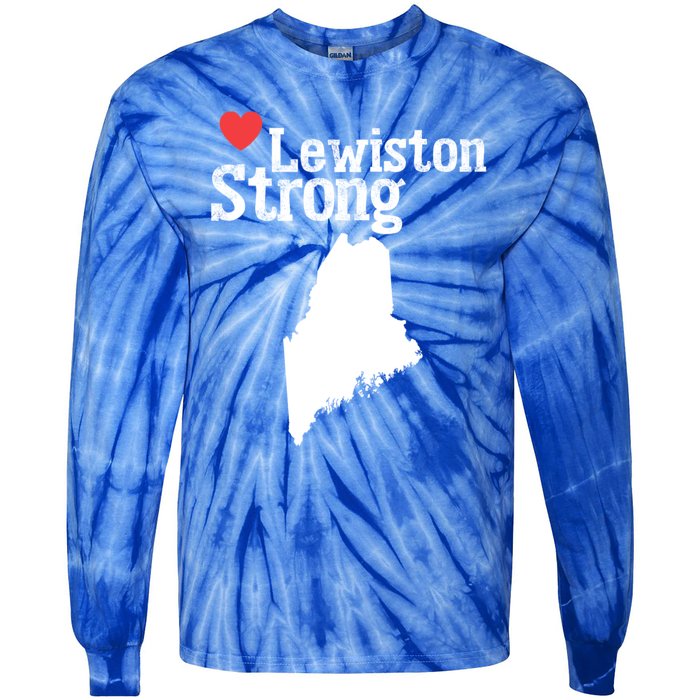 Lewiston Strong Tie-Dye Long Sleeve Shirt