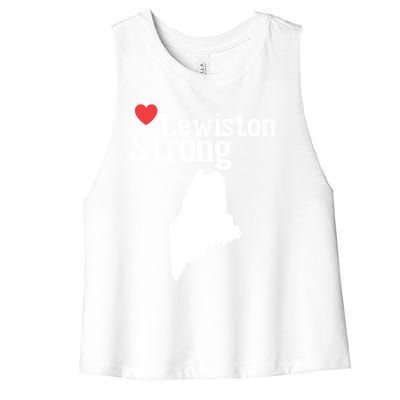 Lewiston Strong Women's Racerback Cropped Tank