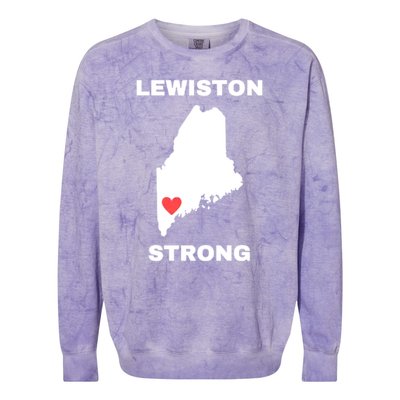 Lewiston Strong Colorblast Crewneck Sweatshirt