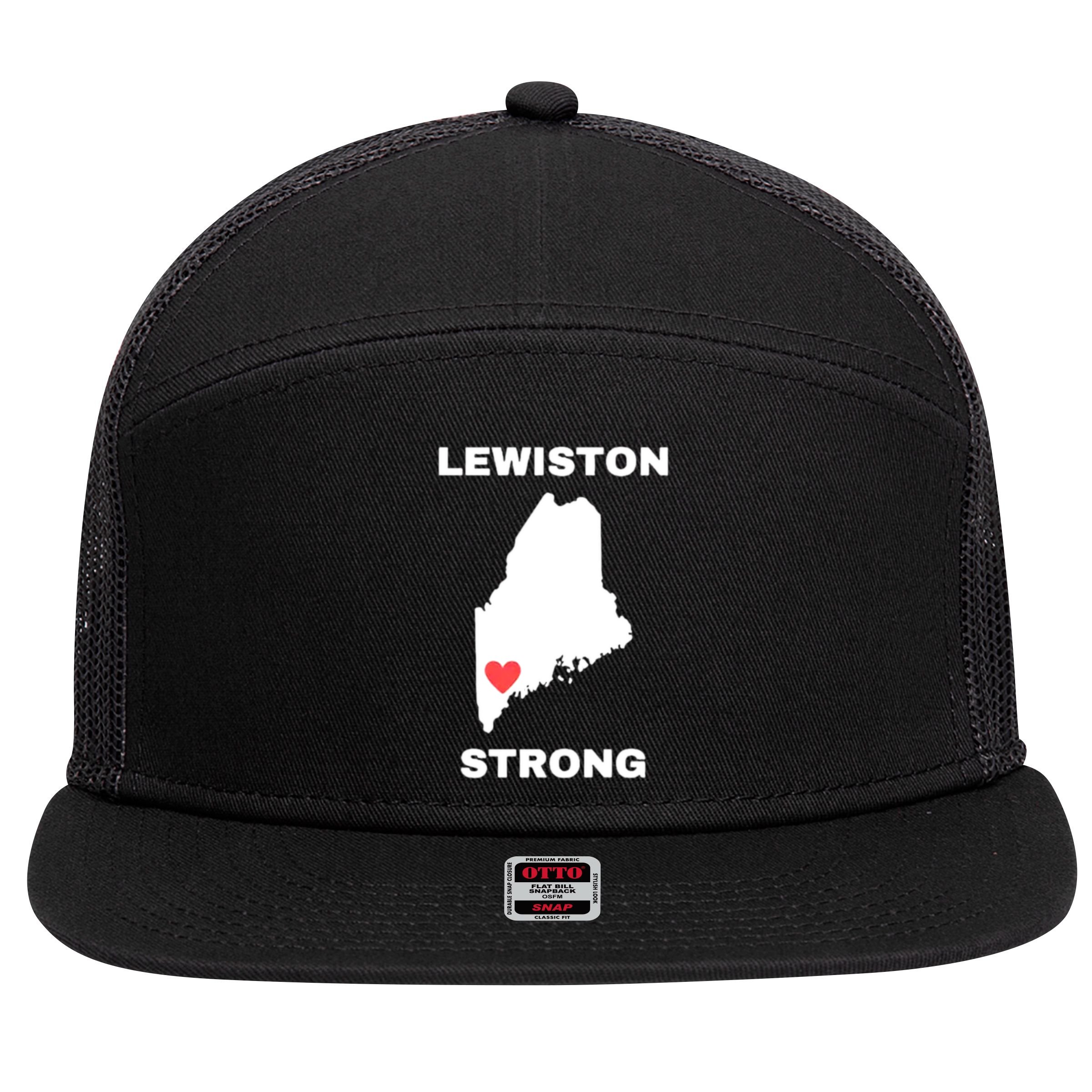 Lewiston Strong 7 Panel Mesh Trucker Snapback Hat