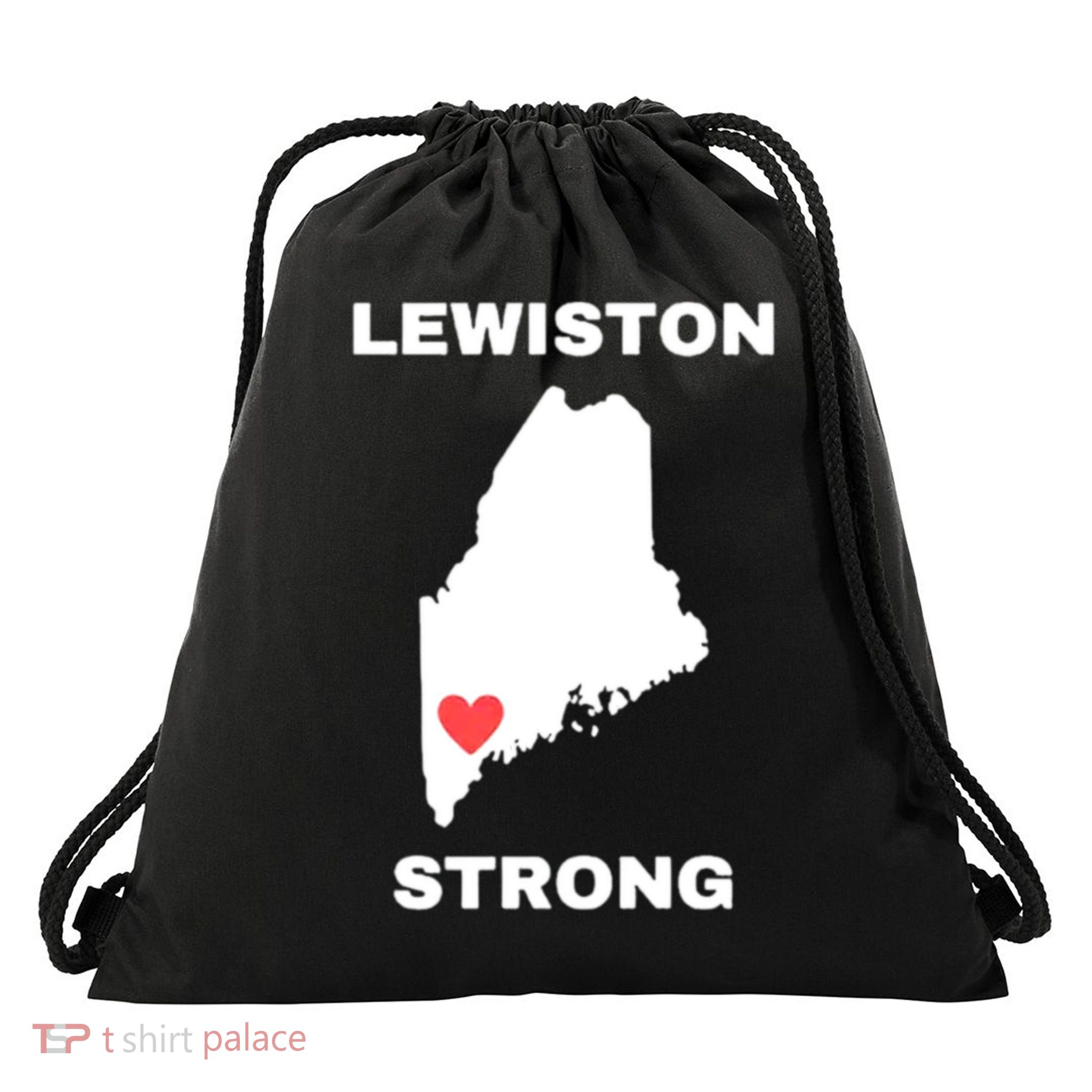 Lewiston Strong Drawstring Bag