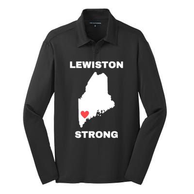 Lewiston Strong Silk Touch Performance Long Sleeve Polo