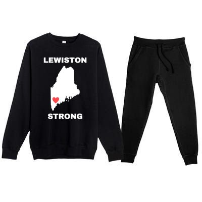 Lewiston Strong Premium Crewneck Sweatsuit Set